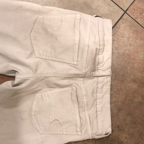 Cream American Eagle stretch jeans - Picture 3 of 4